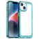 Mobigear Crystal iPhone 15 Hoesje Hardcase Backcover - Transparant / Turquoise