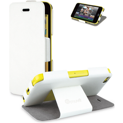 Muvit iFlip Folio iPhone 5C Hoesje Bookcase - Wit