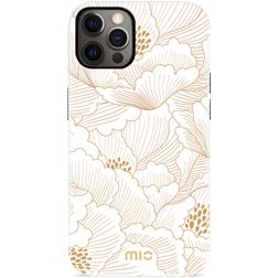 MIO iPhone 12 MagSafe Hoesje Hardcase Backcover - White Roses