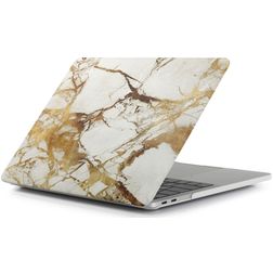 Mobigear Marble MacBook Pro 16 Inch (2021-2024) Hoes Hardshell Laptopcover MacBook Case - Bruin - Model A2485 / A2780 / A2991 / A3186