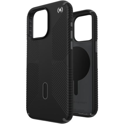 Speck Presidio2 Grip iPhone 15 Pro Max MagSafe Hoesje Hardcase Backcover Shockproof - Zwart