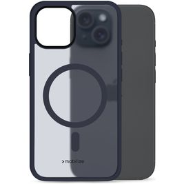 Mobilize Hybrid Pro iPhone 15 MagSafe Hoesje Hardcase Backcover Shockproof - Blauw