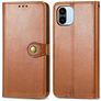 Mobigear Snap Button Xiaomi Redmi A1 4G Hoesje Bookcase Portemonnee - Bruin
