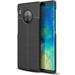 Mobigear Luxury Huawei Mate 30 Pro Hoesje Flexibel TPU Backcover - Zwart