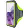 Mobiparts Comfort Fit Telefoonhouder Hardlopen Samsung Galaxy S20 Sport Hoesje Neopreen Sportarmband - Neon Green