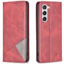Mobigear Rhombus Slim Samsung Galaxy S23 Hoesje Bookcase - Rood