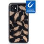 My Style Magneta iPhone 12 Mini Hoesje Flexibel TPU Backcover - Golden Feathers