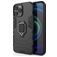 Mobigear Armor Ring iPhone 13 Pro Max Hoesje Hardcase Backcover Shockproof met Ringhouder - Zwart