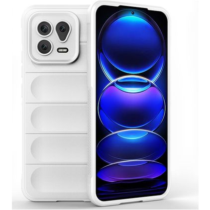 Mobigear Bumpy Xiaomi 13 Hoesje Flexibel TPU Backcover - Wit