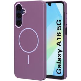 Mobiparts Slim Line Samsung Galaxy A16 MagSafe Hoesje Hardcase Backcover - Imperial Purple