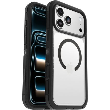 OtterBox Defender Pro XT iPhone 18 Pro Max MagSafe Hoesje Hardcase Backcover Shockproof - Transparant / Zwart