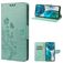 Mobigear Flowers Motorola Moto G82 Hoesje Bookcase Portemonnee - Groen