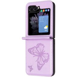 Mobigear Butterfly Samsung Galaxy Z Flip 6 Hoesje Backcover - Paars