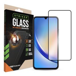 Striker Xtreme Impact Samsung Galaxy A34 Glazen Screenprotector - Case Friendly