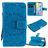Mobigear Sunflower iPhone 12 Mini Hoesje Bookcase Portemonnee - Blauw