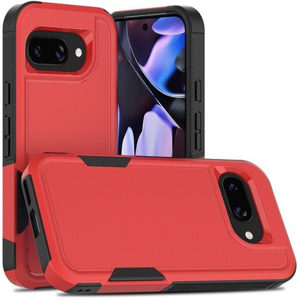 Mobigear Heavy Armor Google Pixel 9a Hoesje Hardcase Backcover Shockproof - Rood