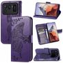 Mobigear Butterfly Xiaomi Mi 11 Ultra Hoesje Bookcase Portemonnee - Paars
