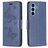 Mobigear Butterfly Samsung Galaxy A54 Hoesje Bookcase Portemonnee - Blauw