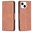 Mobigear Excellent iPhone 15 Hoesje Bookcase Portemonnee - Bruin