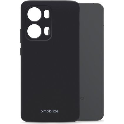 Mobilize Rubber Gelly OPPO Reno 13 Pro Hoesje Flexibel TPU Backcover - Zwart