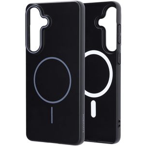 Mobiparts Slim Line Samsung Galaxy S26 Plus MagSafe Hoesje Hardcase Backcover - Onyx Black