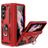 Mobigear Armor Ring Samsung Galaxy Z Fold 5 Hoesje Hardcase Backcover Shockproof met Ringhouder - Rood
