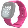 Mobigear Sport Dual Siliconen Fitbit Versa 3 Bandje Druksluiting - Roze