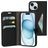 Mobiparts Classic Wallet iPhone 15 Hoesje Bookcase Portemonnee - Zwart