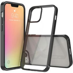 Mobigear Crystal iPhone 13 Hoesje Hardcase Backcover - Zwart