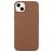 Mobigear Colors iPhone 14 Hoesje Flexibel TPU Backcover - Bruin