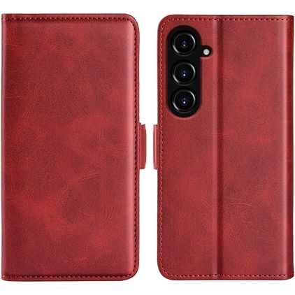 Mobigear Slim Magnet Samsung Galaxy S23 FE Hoesje Bookcase Portemonnee - Rood