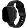 Mobilize Sports Siliconen Apple Watch Bandje Druksluiting - 49/46/45/44 mm - Zwart