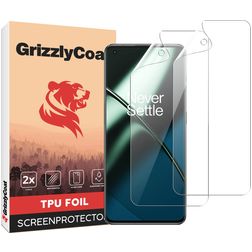 GrizzlyCoat OnePlus 11 Hydrogel TPU Screenprotector - Case Friendly (2-Pack)
