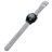 Mobigear Bumpy Siliconen Smartwatch Bandje Gespsluiting - Universeel 20 mm aansluiting - Grijs