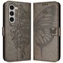 Mobigear Butterfly Samsung Galaxy Z Fold 6 Hoesje Bookcase Portemonnee - Grijs