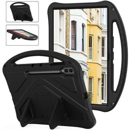 Mobigear AeroArmor Samsung Galaxy Tab S10 Ultra Kinder Tablethoes met Handvat + Stylus Houder - Zwart