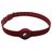 Mobigear Apple AirTag Hoesje Flexibel Siliconen Halsband - 23.5 - 47.5 cm - Bordeaux Rood