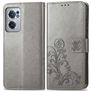 Mobigear Clover OnePlus Nord CE 2 Hoesje Bookcase Portemonnee - Grijs