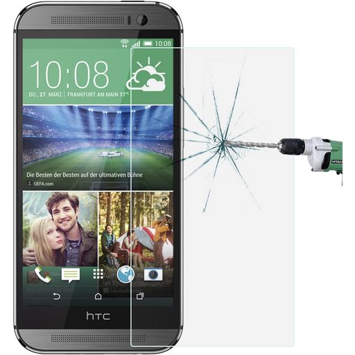 Mobigear HTC One M9 Glazen Screenprotector - Case Friendly