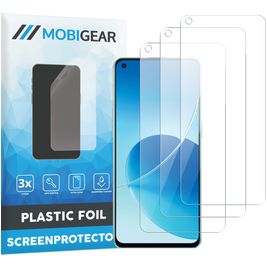 Mobigear OPPO Reno 6 5G Screenprotector Folie - Case Friendly (3-Pack)