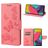 Mobigear Butterfly Samsung Galaxy M53 Hoesje Bookcase Portemonnee - Roze