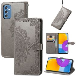 Mobigear Mandala Samsung Galaxy M52 Hoesje Bookcase Portemonnee - Grijs