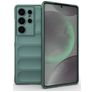 Mobigear Bumpy Samsung Galaxy S25 Ultra Hoesje Flexibel TPU Backcover - Groen