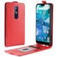 Mobigear Nokia 7.1 Hoesje Flipcase - Rood