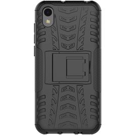 Mobigear Tire HONOR 8S Hoesje Hardcase Backcover Shockproof met Standaard - Zwart