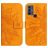 Mobigear Sunflower TCL 30E Hoesje Bookcase Portemonnee - Cognac