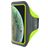 Mobiparts Comfort Fit Telefoonhouder Hardlopen iPhone X Sport Hoesje Neopreen Sportarmband - Neon Green