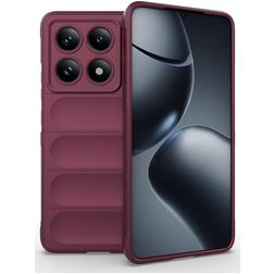 Mobigear Bumpy Xiaomi 14T Pro Hoesje Flexibel TPU Backcover - Rood