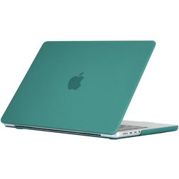 Mobigear Matte MacBook Pro 16 Inch (2019-2020) Hoes Hardshell Laptopcover MacBook Case - Donkergroen - Model A2141