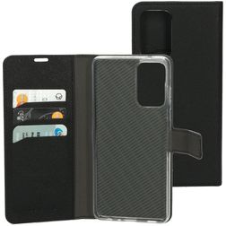 Mobiparts Saffiano Wallet Samsung Galaxy A72 Hoesje Bookcase Portemonnee - Zwart
